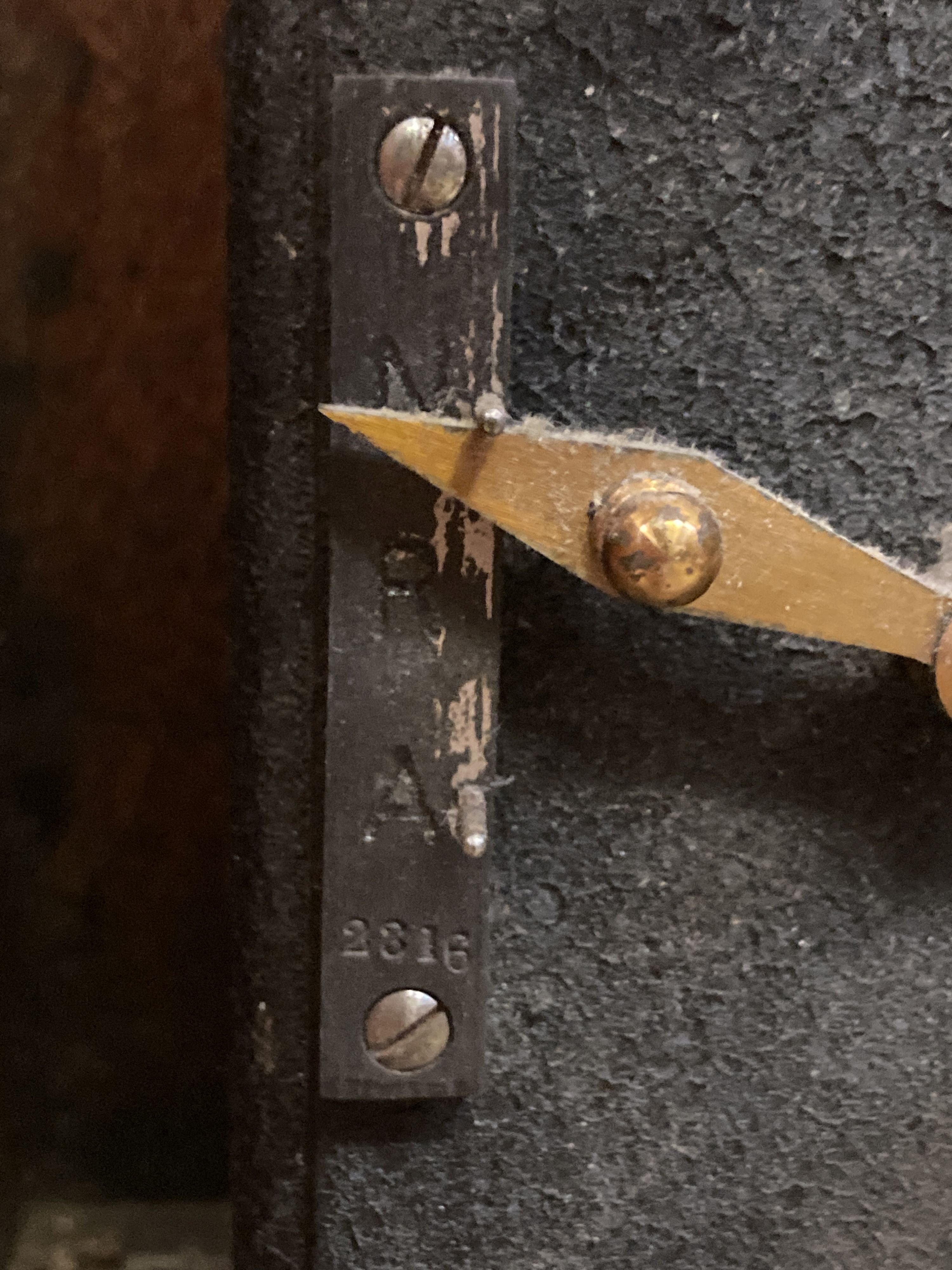 A Synchronome electric oak cased pendulum master clock, height 128cm